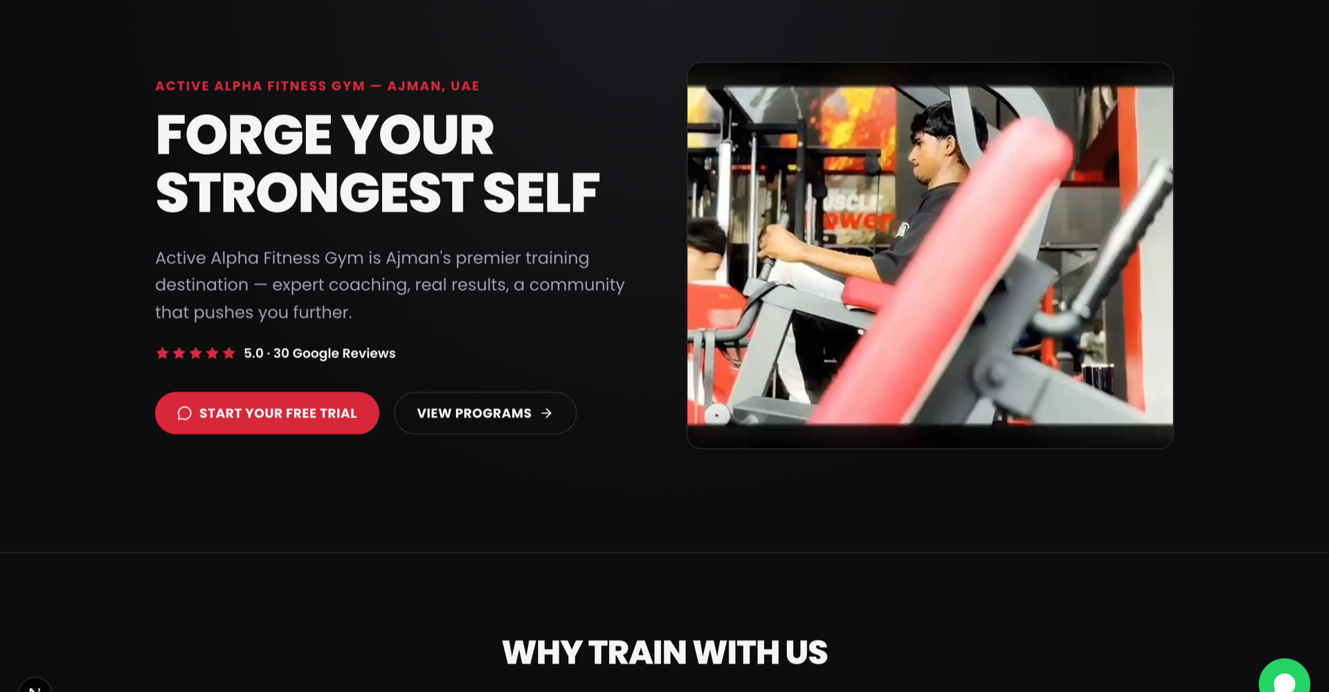 Active Alpha Fitness: Bilingual gym site with WhatsApp booking