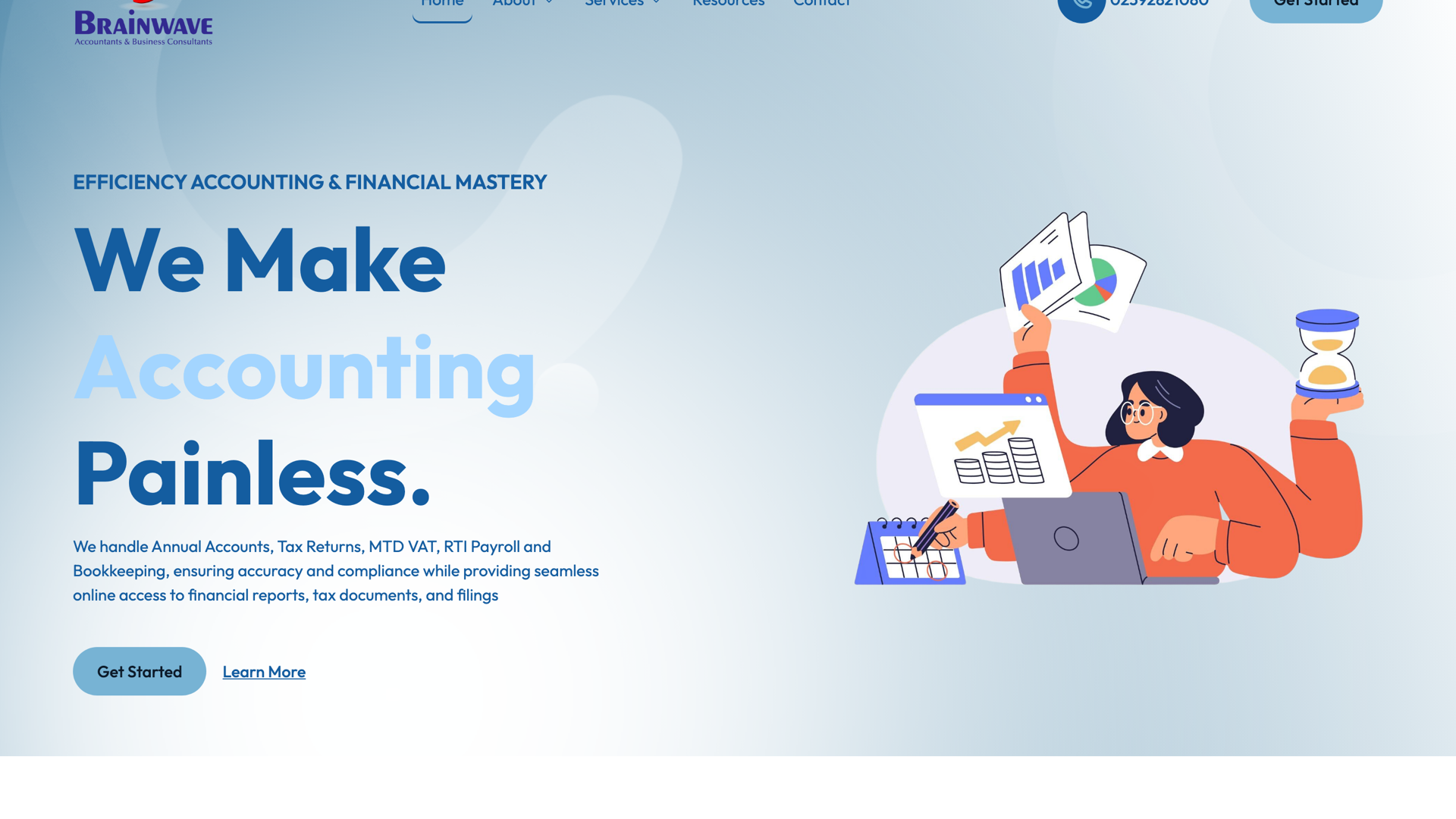 Brainwave Business Consultants: Lead generation for an accountancy practice